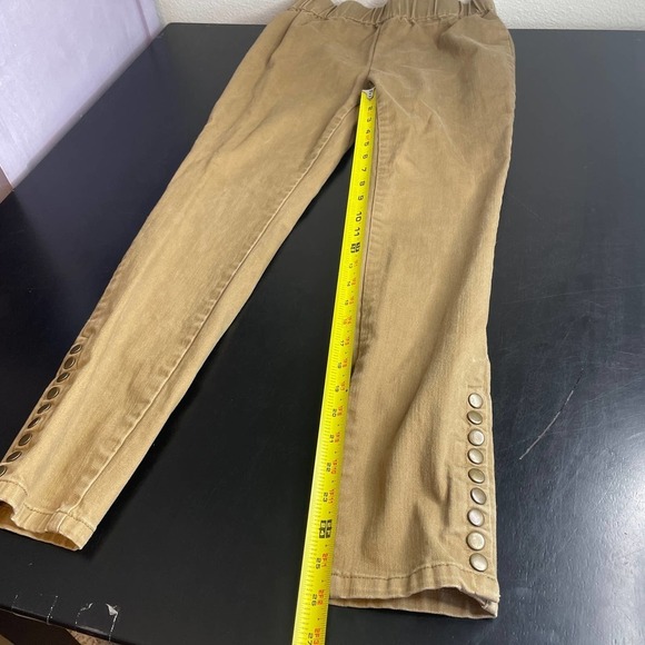 Soft Surroundings Brown Elastic Waist Mid Rise Straight Leg Pants Size Small - Picture 6 of 10